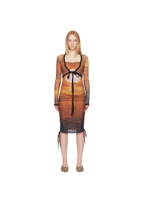 PRISCAVera Orange Wrap Sunset T-Shirt