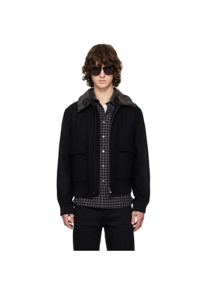 BOSS Black Wool-Cashmere Jacket