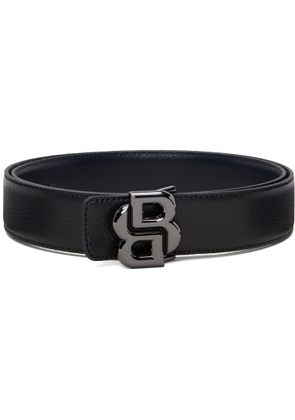 BOSS Black & Navy Reversible Double B Monogram Belt