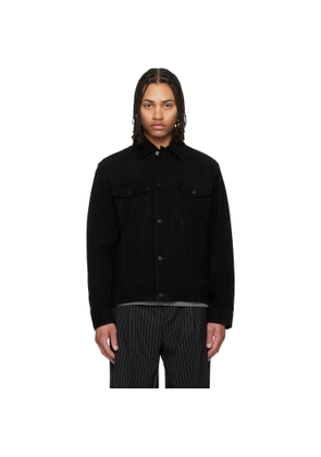 BOSS Black Goatskin Suede Jacket