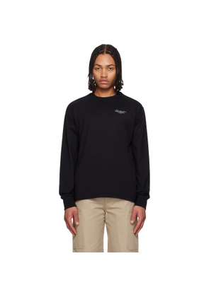 Givenchy Black 'GIVENCHY' Stamp Print T-shirt
