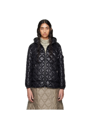 Moncler Black Hooded Down Jacket