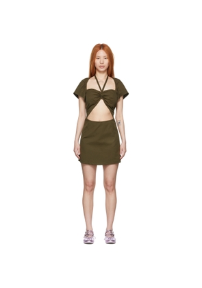 Rose Murdoch Khaki Sasha Mini Dress