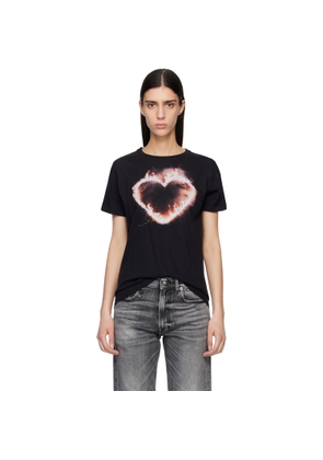 R13 Black Flaming Heart Boy T-shirt