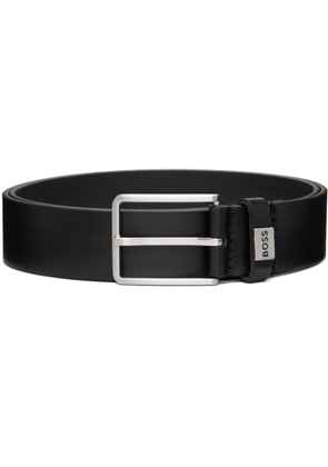 BOSS Black Buffed Leather Belt