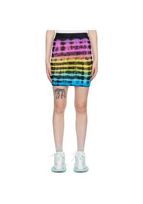 AGR Multicolor Tie-Dye Miniskirt