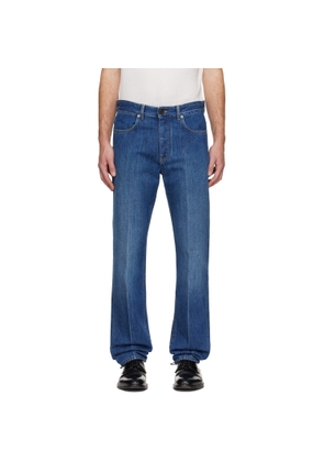 Givenchy Blue Straight Fit Shadow Washed Jeans