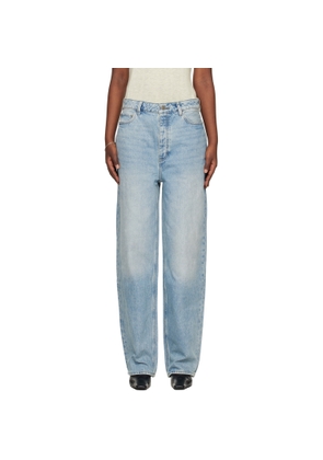 Fear of God ESSENTIALS Blue Straight Leg Denim Jeans