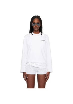 Fear of God ESSENTIALS White Classic Long Sleeve T-shirt