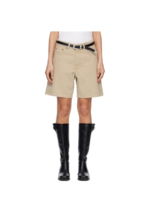 JEANERICA Beige Belem Denim Shorts