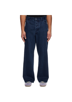 Song for the Mute Blue Overdye Baggy Jeans