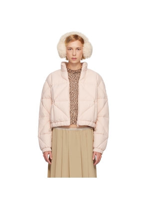 Moncler Pink Anafi Down Jacket