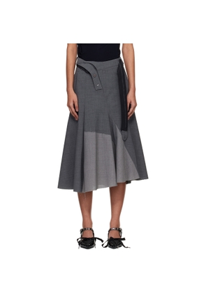 Ottolinger Gray Strapped Business Midi Skirt