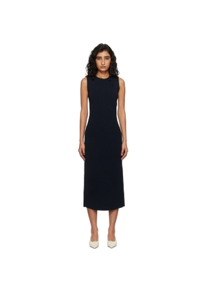 Max Mara Navy Mxpangus Knitted Maxi Dress