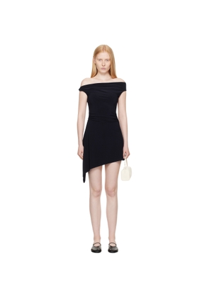 Sandy Liang Navy Riverton Minidress