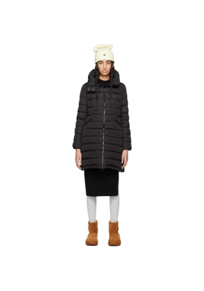 Moncler Black Flammette Down Coat