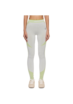 Casablanca Gray & Green Seamless Leggings