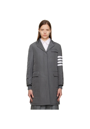 Thom Browne Grey Chesterfield Down Coat