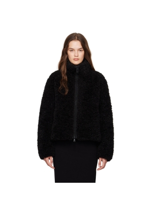 Moncler Black Bridoire Faux-Shearling Down Jacket