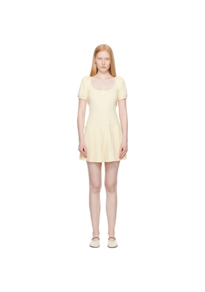 Sandy Liang Yellow Camden Minidress