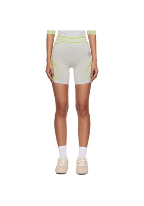 Casablanca Gray & Green Seamless Shorts
