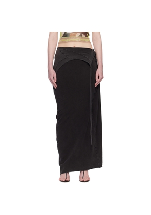Ottolinger Black Slitted Maxi Skirt