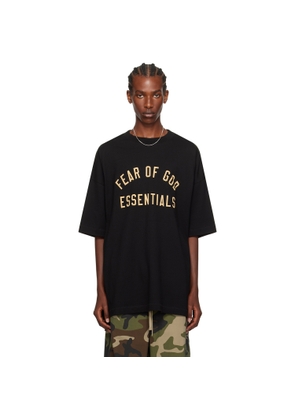 Fear of God ESSENTIALS Black Crewneck T-Shirt