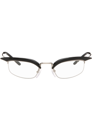 Prada Eyewear Black Catwalk Angular Cateye Glasses