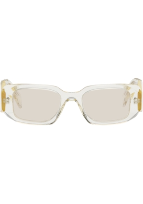 Prada Eyewear Yellow 'Prada Symbole' Sunglasses