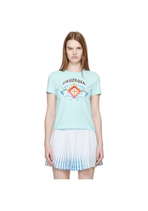 Casablanca Blue Waves Fitted T-shirt