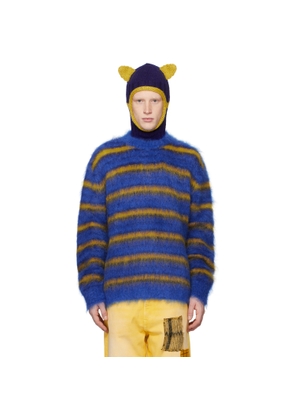 Marni Blue & Yellow Striped Sweater