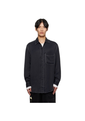 Song for the Mute Black L/S Oversized Shirt