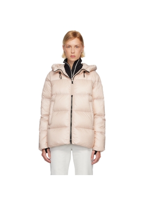 Moncler Pink Serittes Hooded Short Down Jacket