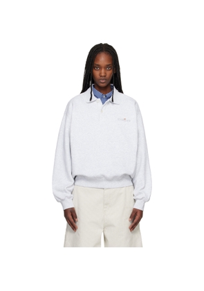 Carhartt Work In Progress Gray WIP Label Polo