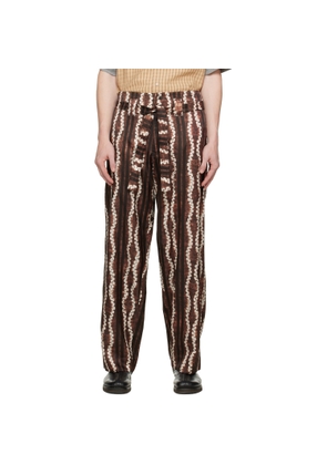 Nicholas Daley Brown & White Roketsu-Dyed Trousers