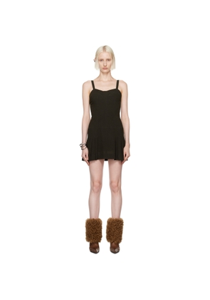 KNWLS Brown Bayon Minidress