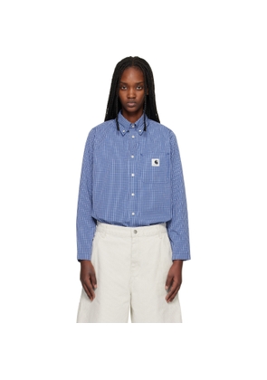 Carhartt Work In Progress Navy L/S Groff Shirt