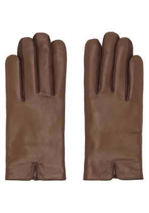 Handsome Stockholm SSENSE Exclusive Brown Essentials Gloves