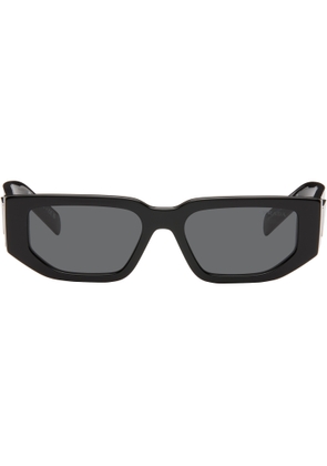 Prada Eyewear Black Triangle Logo Sunglasses