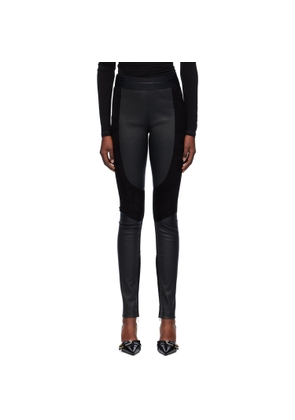 Helmut Lang Black Racer Leather Leggings