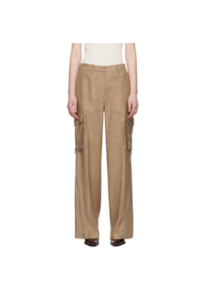 Helmut Lang Brown Cargo Carpenter Trousers
