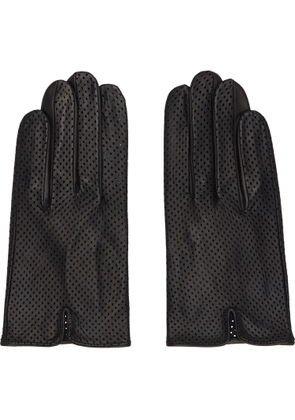 Handsome Stockholm Black Statement Perforated Gloves