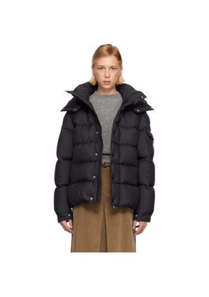 Moncler Black Maya 70 Hooded Short Down Jacket