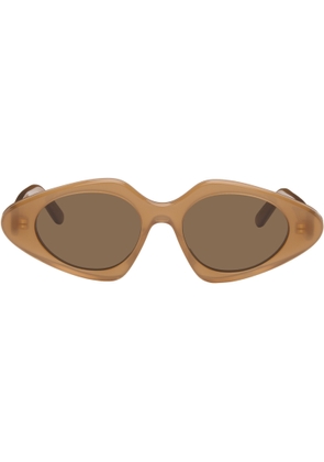 LOEWE Brown Triangle Slim Sunglasses