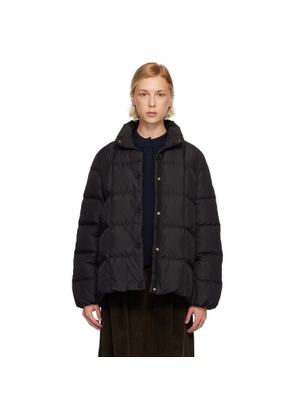 Moncler Black Cochevinne Square-Quilted Short Down Jacket