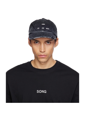 Song for the Mute Black Overdyed Denim Cap