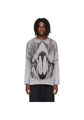 Y-3 Gray Mercedes-AMG F1 Edition Wolf Graphic T-shirt