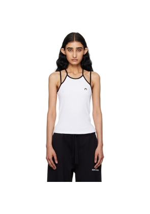 Marine Serre SSENSE Exclusive White Tennis Court Tank Top