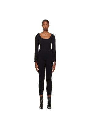 Helenamanzano Black 3D Stripe Jumpsuit