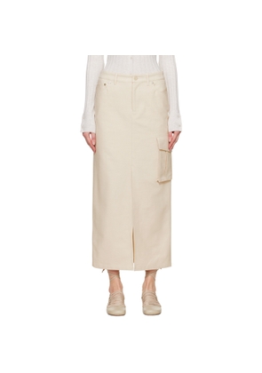 Filippa K Off-White Cargo Maxi Skirt